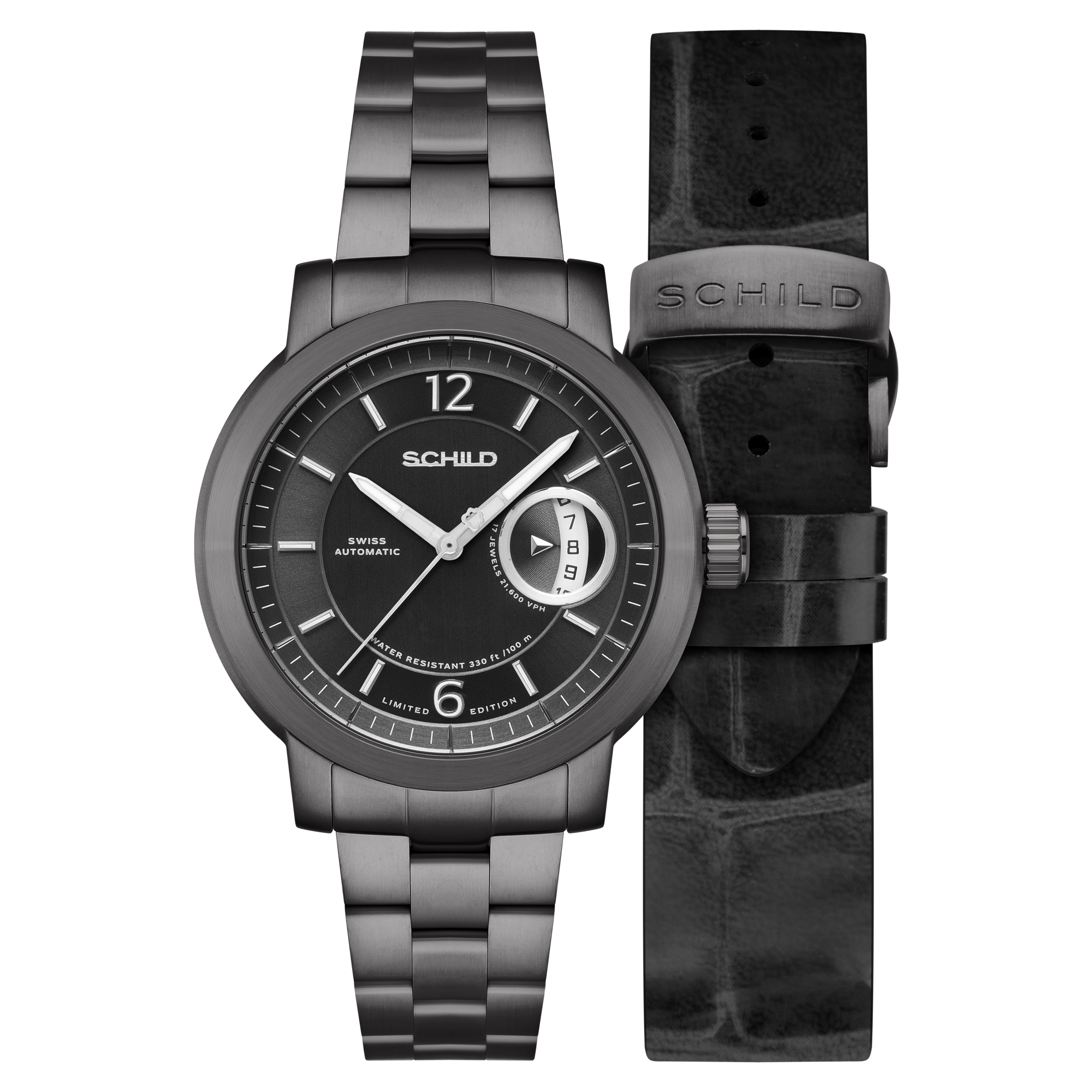 Heinrich Minimal Swiss Automatic Limited Edition Grey / Gunmetal Stainless Steel | Grey Dial