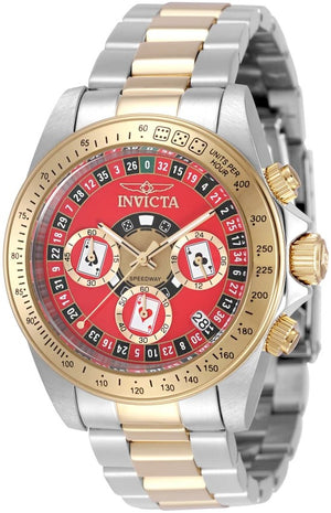 Speedway Chronograph Red Dial / Two-Tone Stainless Steel Bracelet Red Dial