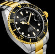 DEPTHMASTER 42MM DIVER Black and Gold/Stainless Steel | Black Dial