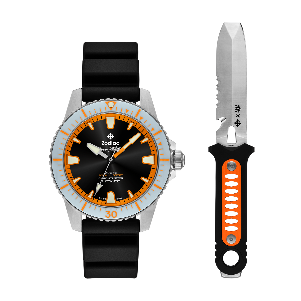 Zodiac Super Sea Wolf STP 1-11 Movement White Dial ZO9270 – Watch Gang