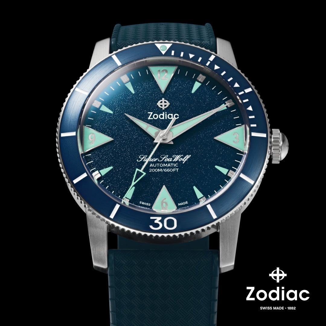 Super Sea Wolf Skin Diver Stainless Steel Green | Green Dial