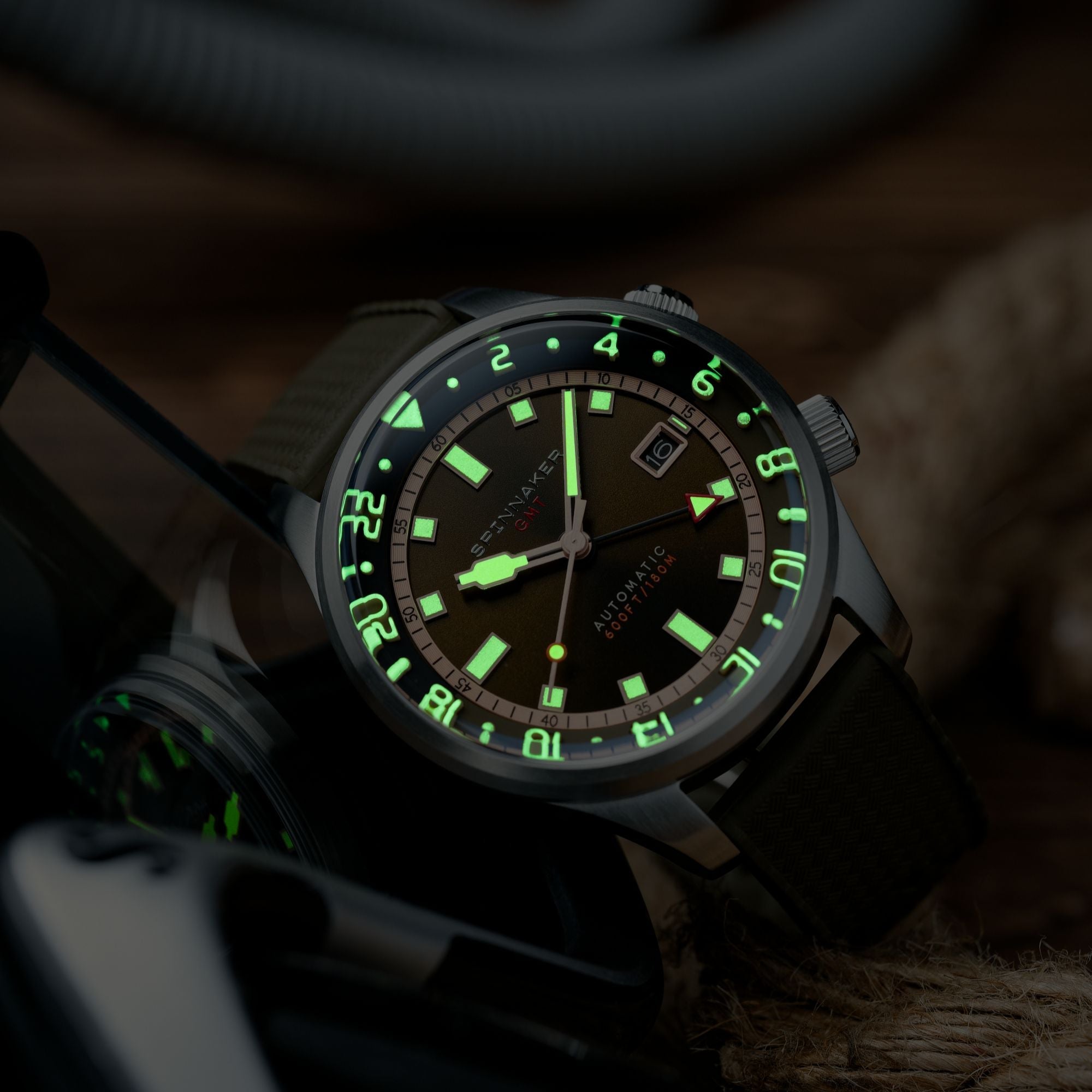 Bradner GMT Automatic Brown / Stainless Steel | Brown Dial