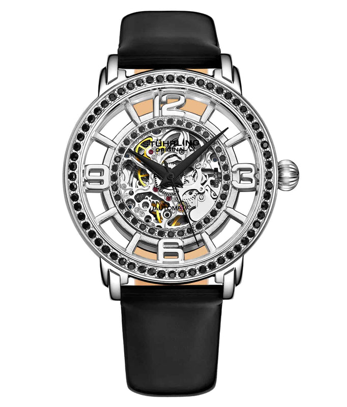 Legacy Silver Dial/ Black Leather/ Skeleton | Silver Dial