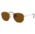 HEXAGONAL FLAT LENSES MEN'S Gold / Polar Brown |  Dial