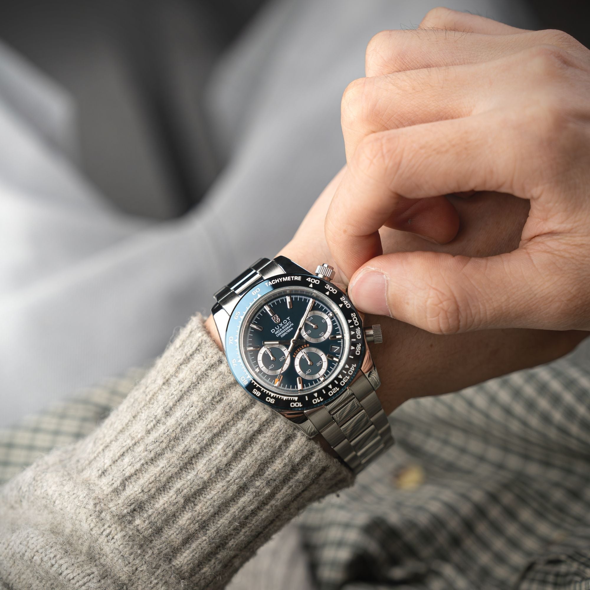 Accelero Chronograph Blue / Stainless Steel | Blue Dial