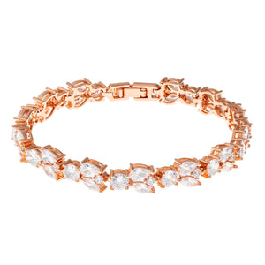 Juliet Tennis Bracelet 18k Rose Gold