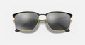 RB3569 UNISEX / BLACK ON ARISTA - GREY MIRROR SILVER GRADIENT |  Dial