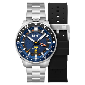 GLOBEMASTER GMT AUTOMATIC Blue / Stainless Steel | Blue Dial