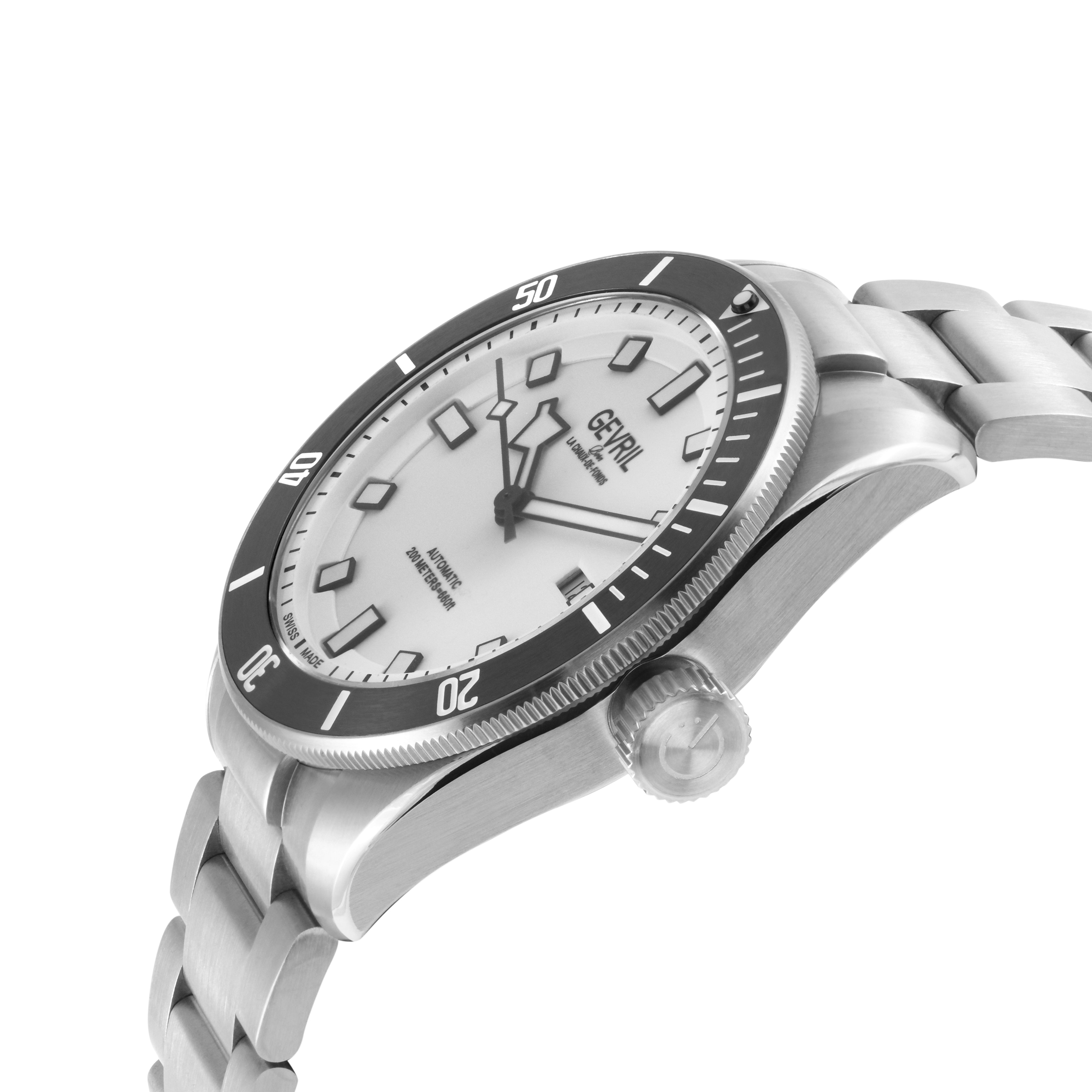 Gevril Yorkville-Diver Sellita Movement White Dial 48611B – Watch Gang