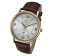 Lexington Series brown band/gold white | White Dial