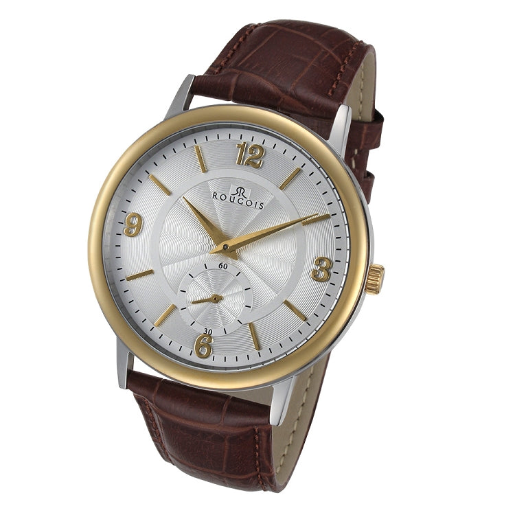 Lexington Series brown band/gold white | White Dial