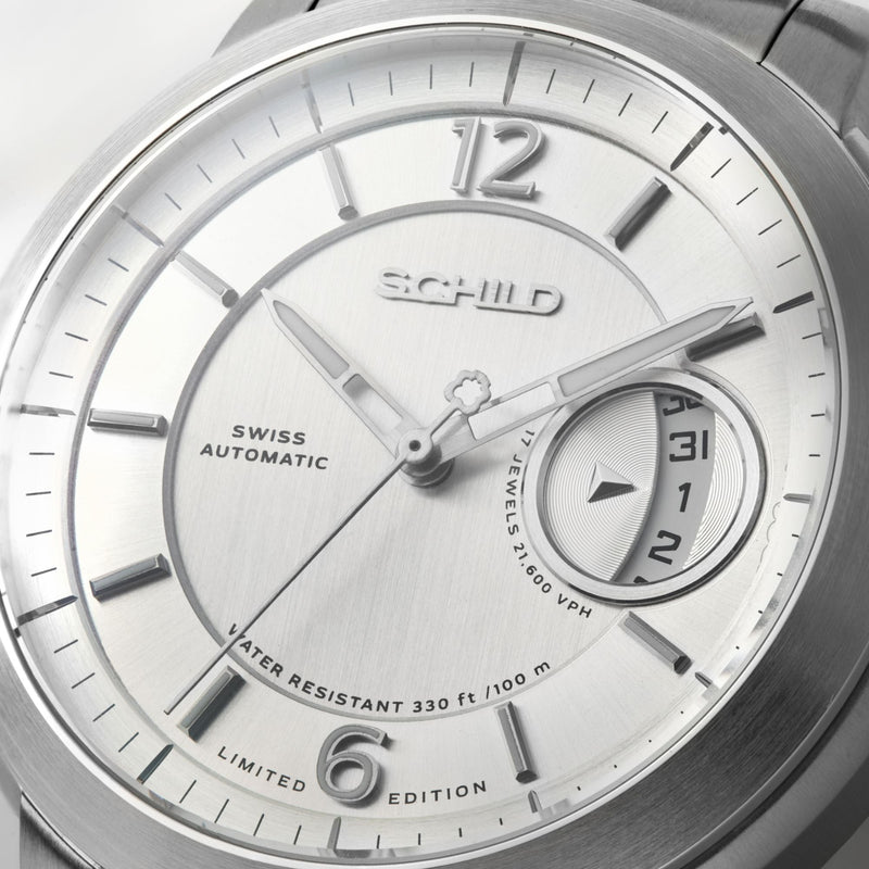 Heinrich Minimal Swiss Automatic Limited Edition Silver / Stainless Steel | Silver Dial