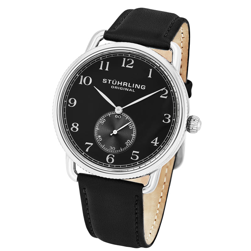 Symphony Black/Leather/Black Dial/Silver Case 207.02 | Black Dial