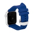 Silicone Adjustable Deployment Band  for Apple Watch Series 8/7/6/5/4/3/2/1/SE Blue (38mm | 40mm | 41mm) |  Dial