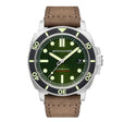 Hull Diver Green / Leather | Green Dial