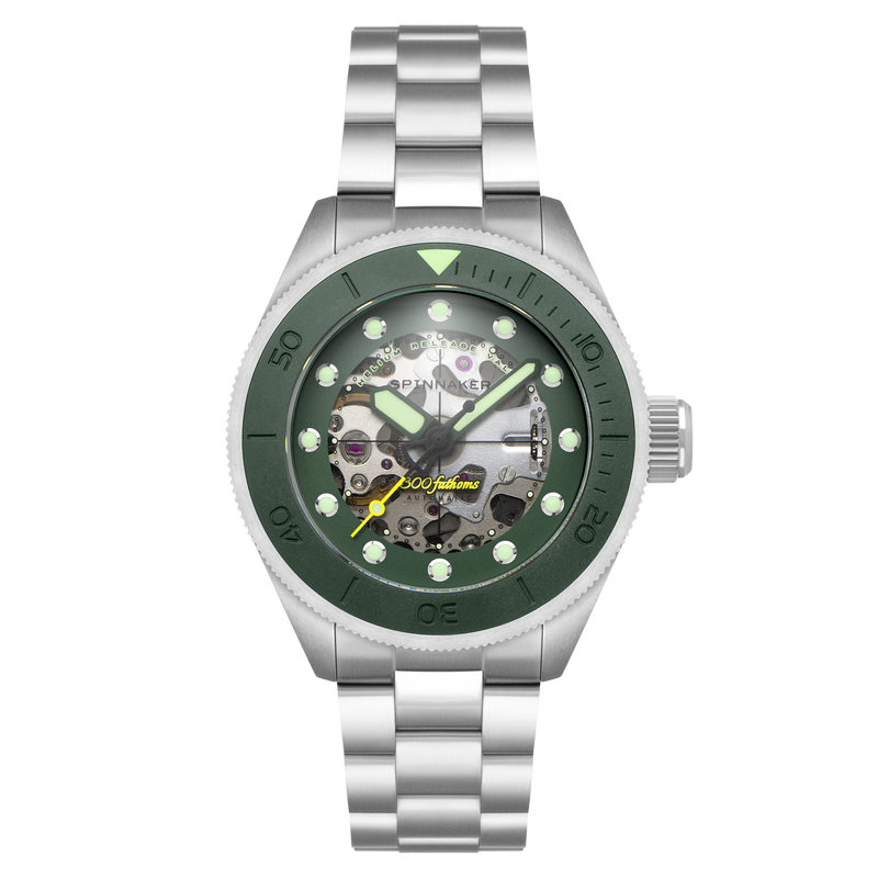 Piccard Skeleton Automatic Green/Stainless Steel | Green Dial