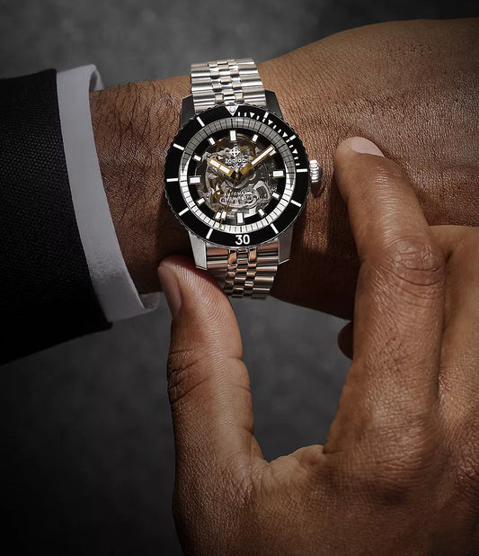 SEA WOLF COMPRESSION Stainless Steel Watch | Transparent Dial