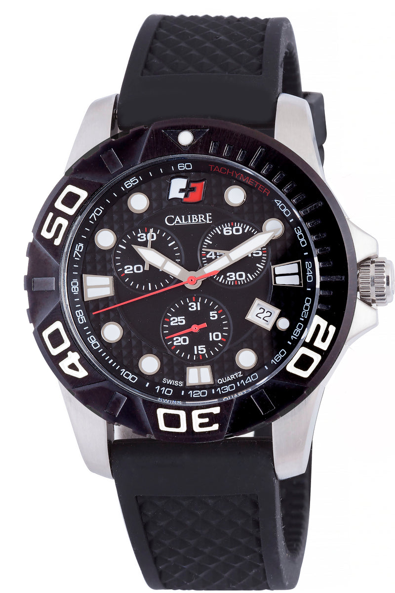 Akron Black-Black Chronograph | Black Dial