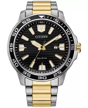 Classic 45mm / Black / Silver and Gold | Black Dial
