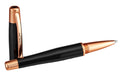 Magna Black Stainless Steel Two-Piece Rollerball Pen Black/Rose