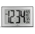 Self-Setting, Self-Adjusting, Wall Clock w/ Stand & 8 Time Zones atomic-self-setting-self-adjusting-wall-clock-w-stand-8-timezones
