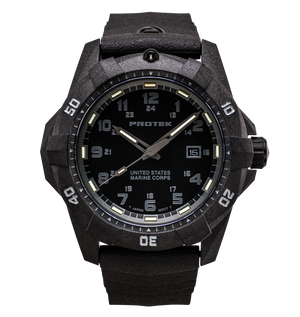 USMC Carbon Dive CARBON CASE/BLACK DIAL/BLACK STRAP | Black Dial