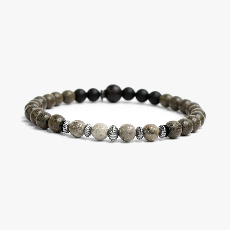 Gray Wood, Fossil Coral M (7.25" Wrist) |  Dial