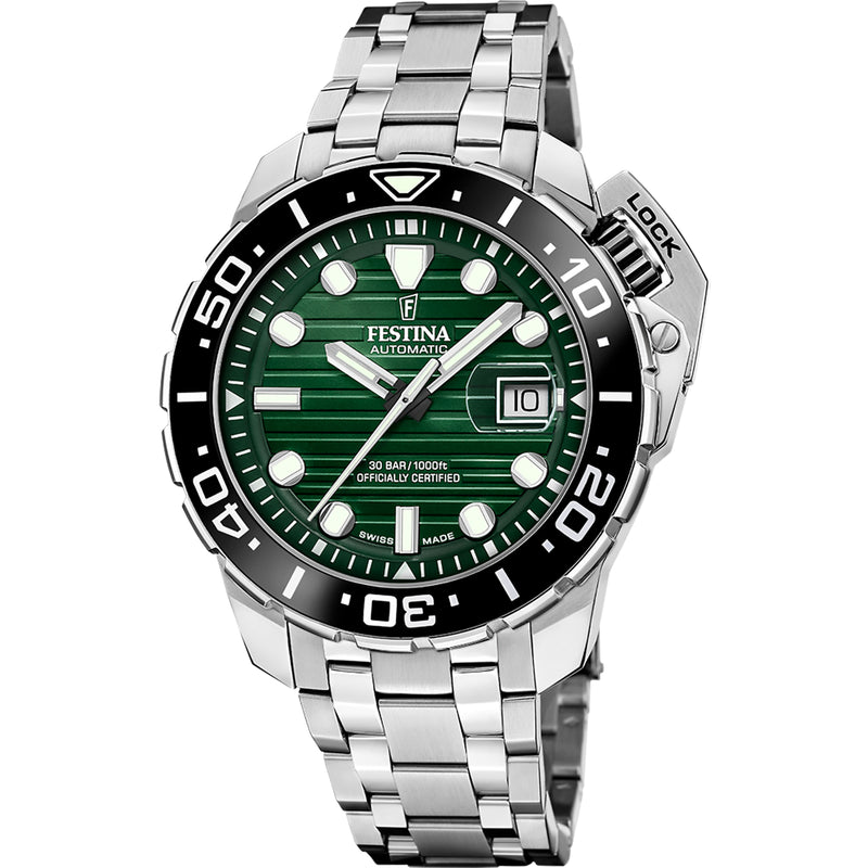 Odyssey Diver Green / Stainless Steel | Green Dial