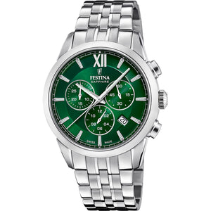 CHRONOGRAPH Green / Stainless Steel | Green Dial