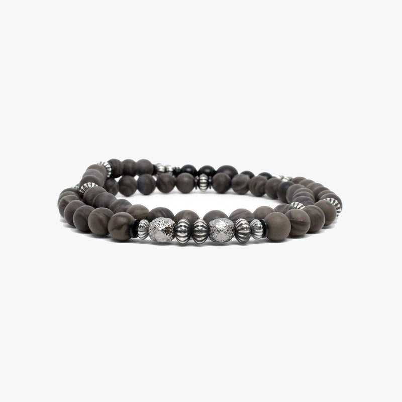 Gemstone And Sterling Double, Cappuccino Jasper  |  Dial