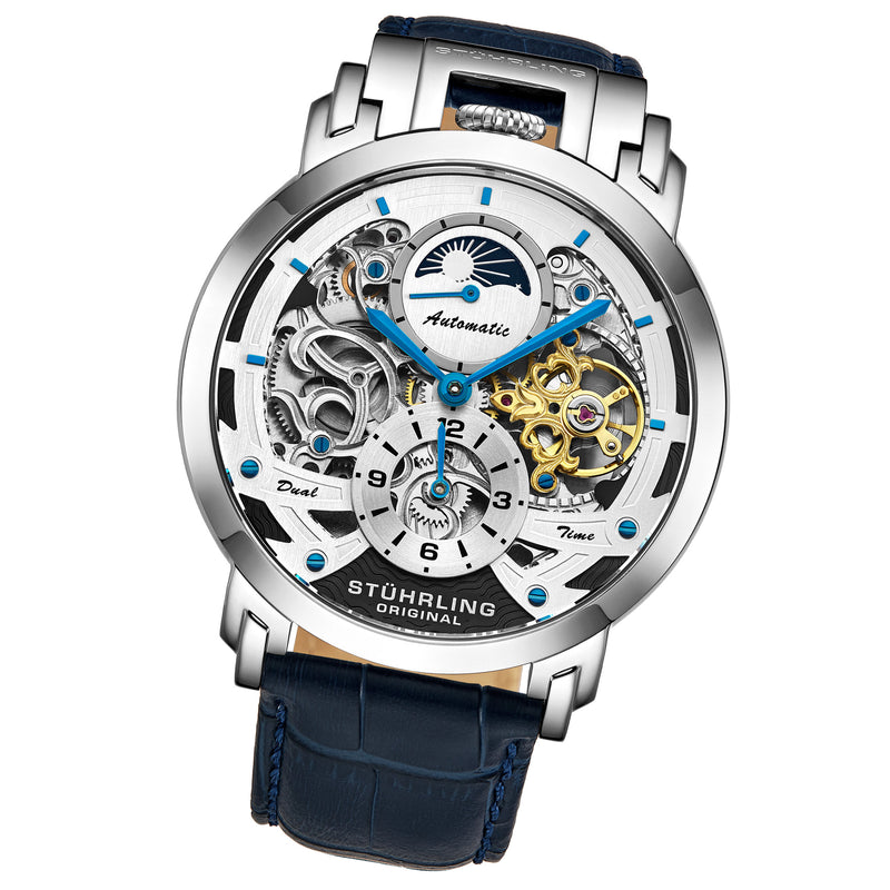 Legacy Blue-Silver Leather | Silver Dial