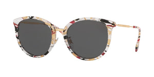 Fashion Striped Check Frame, Grey Lens |  Dial