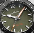 Khaki Navy Black/Rubber | Green Dial
