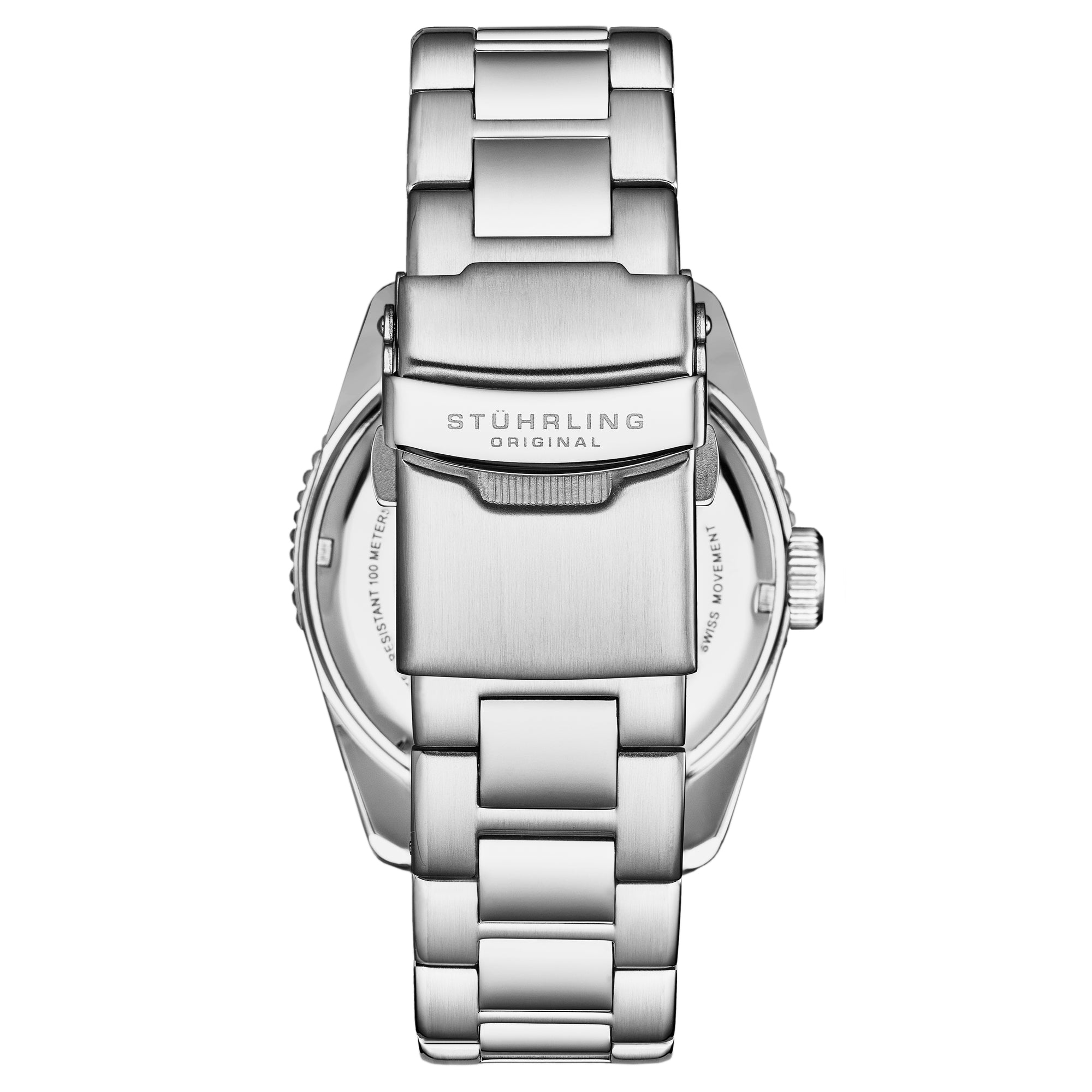 Voyager GMT 4017 Quartz GMT 42mm Diver Silver/Stainless Steel | Black Dial