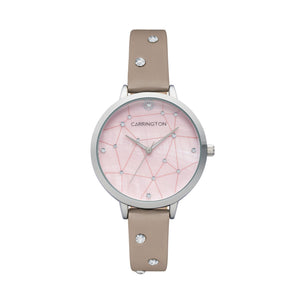 Catherine Pink / Leather | Salmon Dial