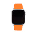 Silicone Adjustable Deployment Band  for Apple Watch Series 8/7/6/5/4/3/2/1/SE Orange (38mm | 40mm | 41mm) |  Dial