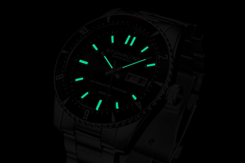 Aquadiver 1004 Black Silver/Stainless Steel | Black Dial