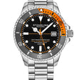 Aquadiver Black Dial/ Silver Stainless Steel Orange | Black Dial