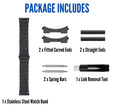 MET.615 | Jubilee Stainless Steel Watch Band 22mm / Black |  Dial