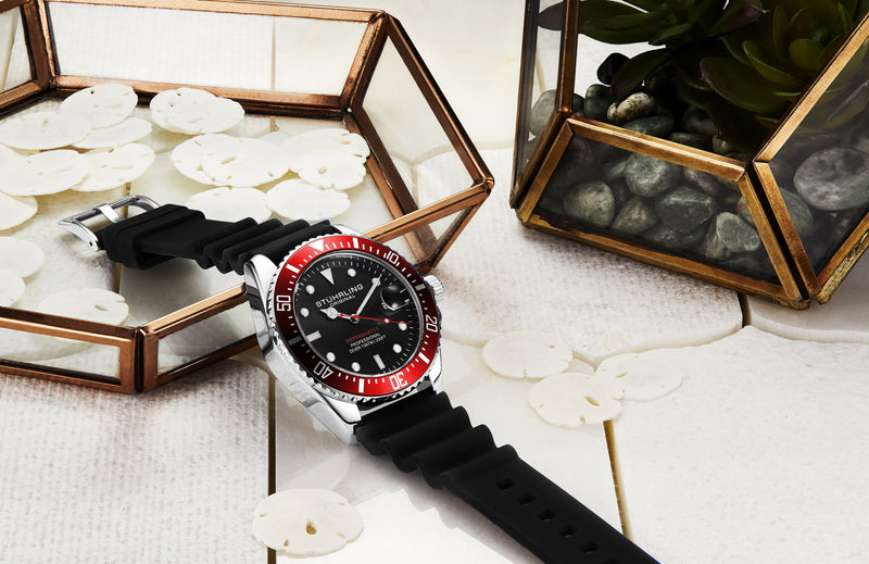 Aquadiver 3950r Black/Rubber | Black Dial