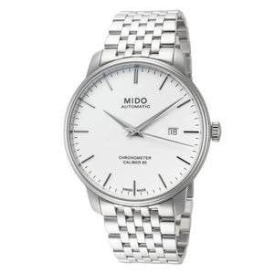 Baroncelli III 40mm / White / Silver | White Dial