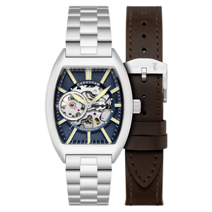 Heritage Beauchamp Skeleton Automatic Blue / Stainless Steel | Blue Dial