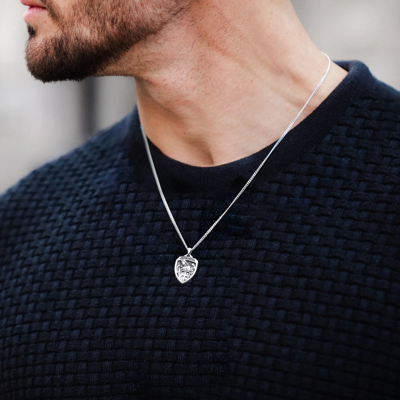 St. Michael Amulet Sterling Silver