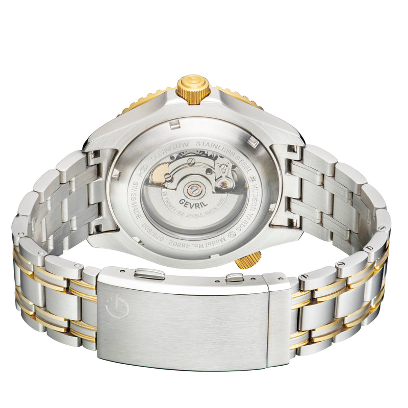 Hudson Yards Sellita SW200 Automatic Swiss Made Watch ceramic bezel helium valve | Black Dial