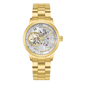 August Gold Silver Dial