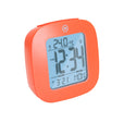 Compact Alarm Clock with Temperature and Date Clock, LCD, Alarm, Mini, Orange (25/50)