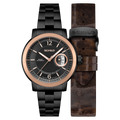 Heinrich Minimal Swiss Automatic Limited Edition Black / Black Stainless Steel | Black Dial