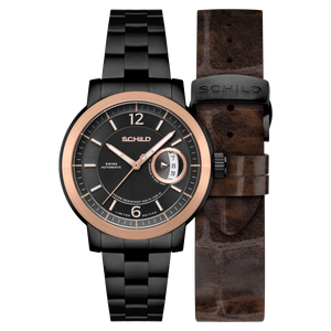 Heinrich Minimal Swiss Automatic Limited Edition Black / Black Stainless Steel | Black Dial
