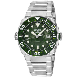 Fortuna Black/Green Carbon Dial 316L Stainless Steel Bracelet Green Carbon Bezel 42mm Green Dial