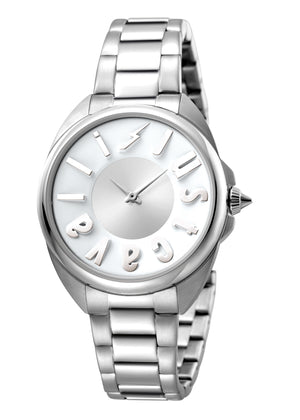 Logo 34mm / Silver / Silver | Silver Dial